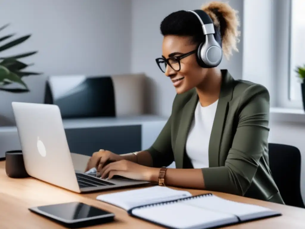 Freelancer enfocado en metas financieras Freelancer con herramientas para definir metas financieras