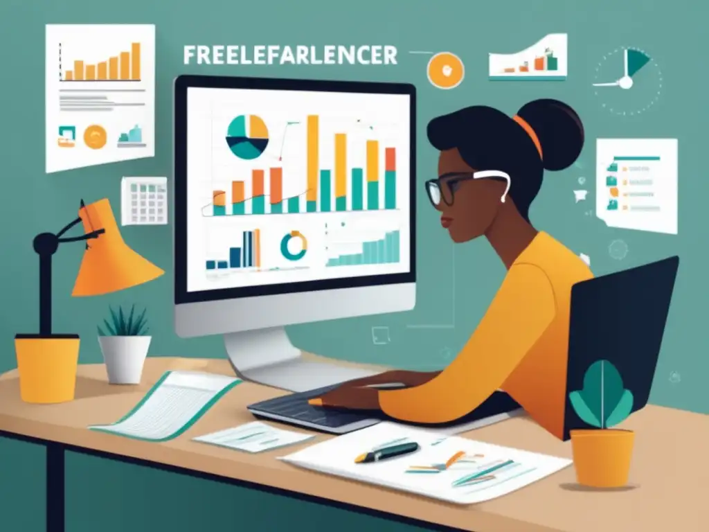 Freelancer enfocado en metas financieras Estrategias financieras para freelancers en Europa