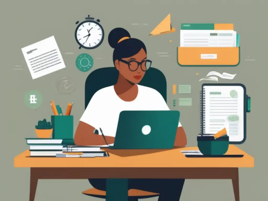 Freelancer evaluando finanzas Freelancer analizando necesidades financieras con créditos para freelancers