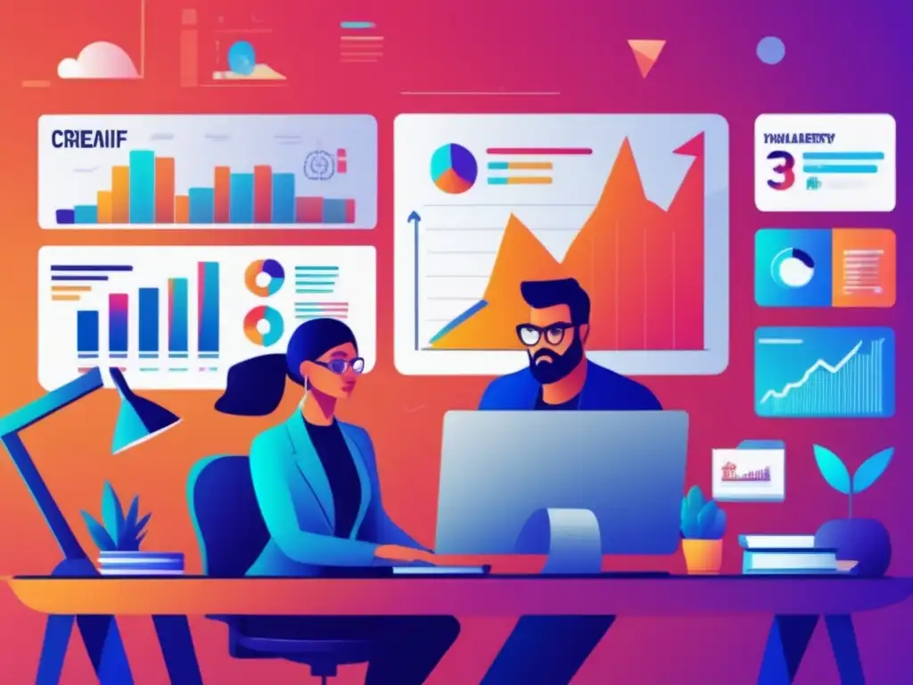 Freelancer exitoso gestionando finanzas Freelancer exitoso gestionando créditos para freelancers