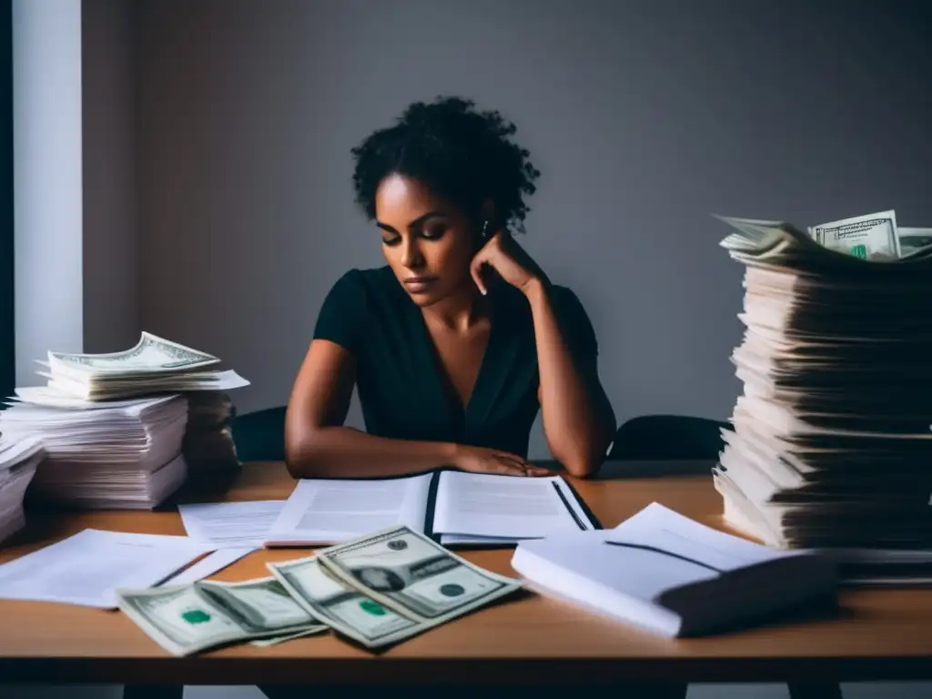 Freelancer enfocado en metas financ Freelancer reflexionando sobre gestión financiera: ¿Cuáles son los fundamentos para freelancers?