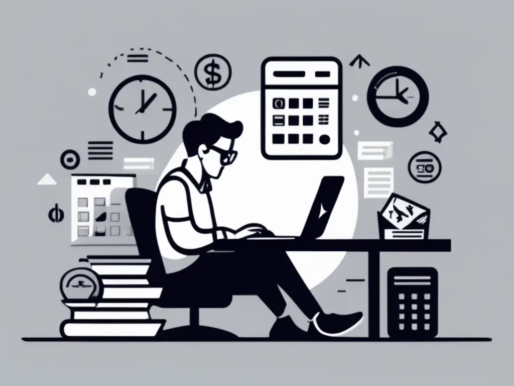 Freelancer analizando finanzas Freelancer analizando formas de invertir dinero