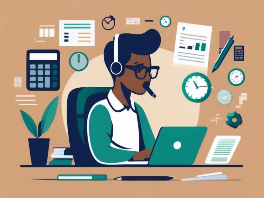 Freelancer evaluando finanzas Freelancer pensando en planificación de pensiones en EEUU