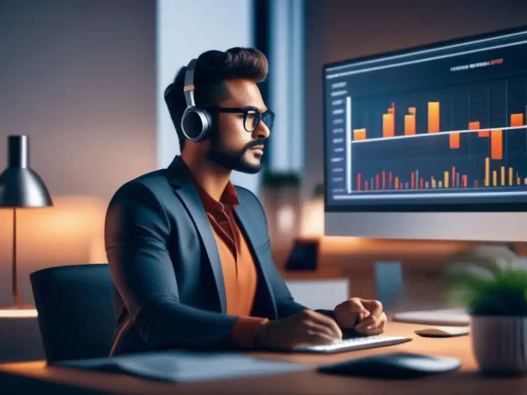 Freelancer rodeado de gráficos financieros Ventajas y desventajas de solicitar créditos como freelancer