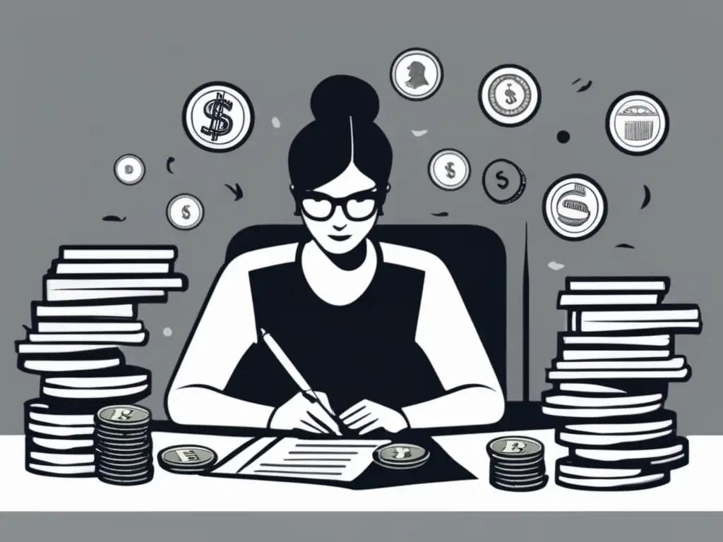 Freelancer planificación financiera Freelancer planificando estrategias de planificación financiera para freelancers