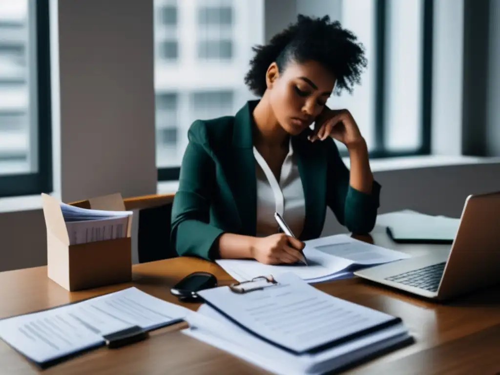 Freelancer organizado en su escritorio Freelancer enfocado en su gestión financiera para obtener el mejor crédito