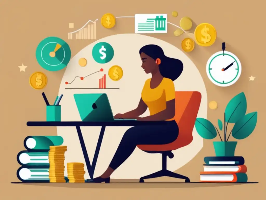 Freelancer enfocado en crecimiento financiero Freelancer enfocado en estrategias de ahorro e inversión para freelancers