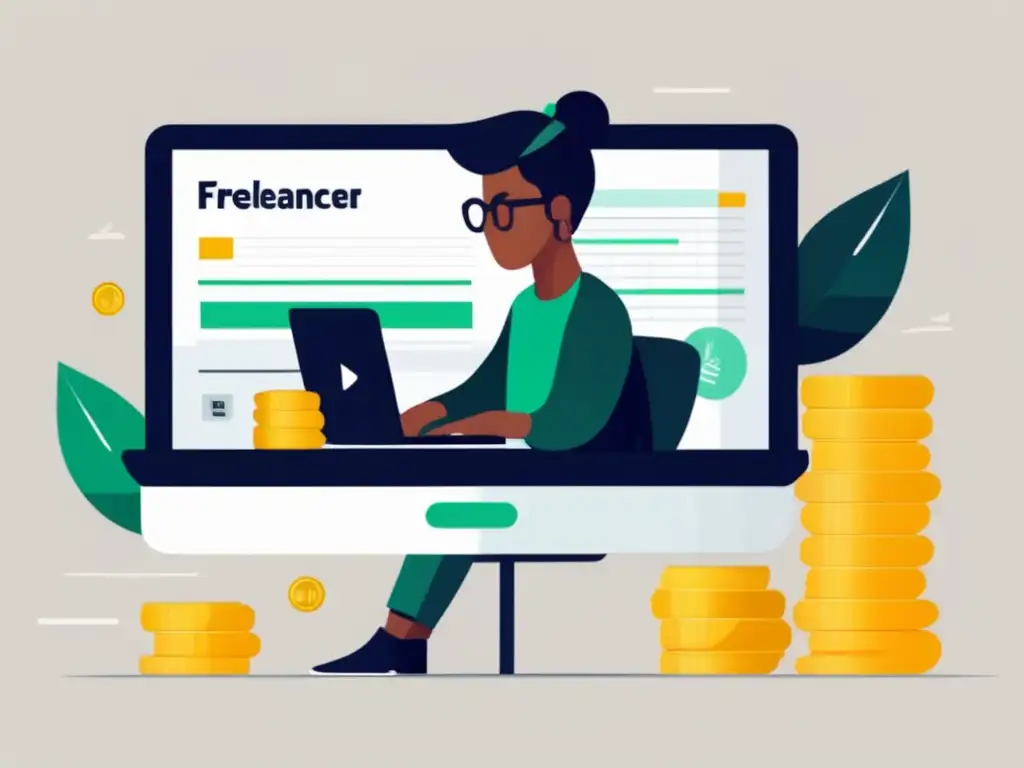 Freelancer analizando finanzas y metas Freelancer analizando estrategias de ahorro e inversión para freelancers en Latinoamérica