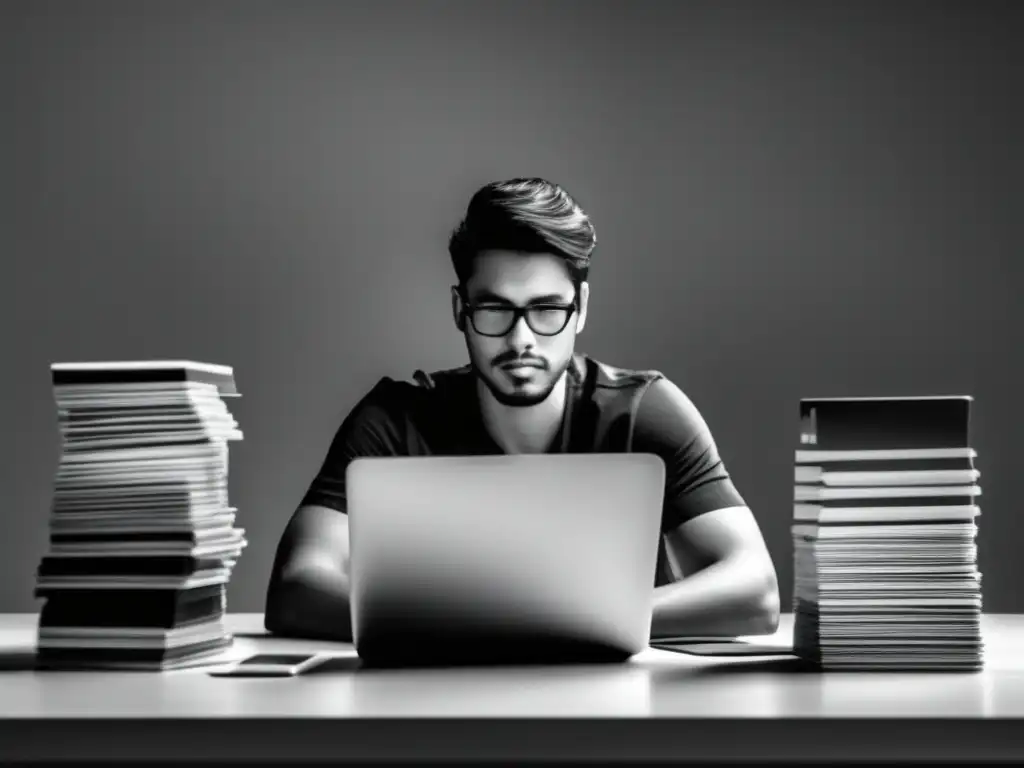 Freelancer reflexivo rodeado de tarjetas de crédito Planificación y gestión financiera para freelancers