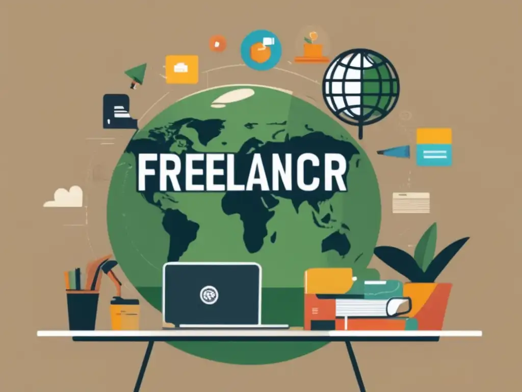 Estrategias financieras para freelancers Imagen de freelancer con estrategias para proteger finanzas personales en entorno económico global
