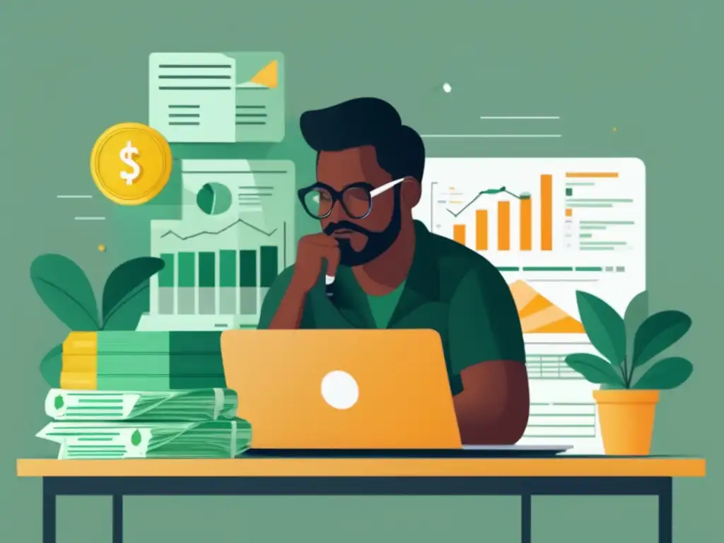 Freelancer planeando inversiones Opciones inversión freelance principiantes