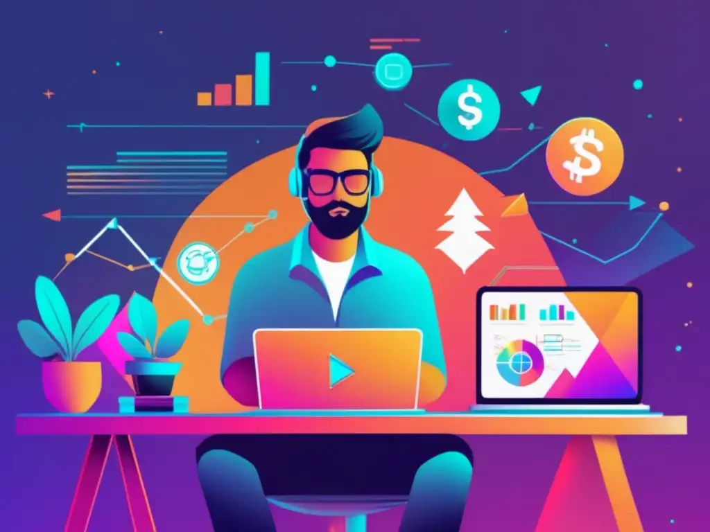 Freelancer invirtiendo con determinación Estrategias para convertir ganancias de freelancer en inversión exitosa