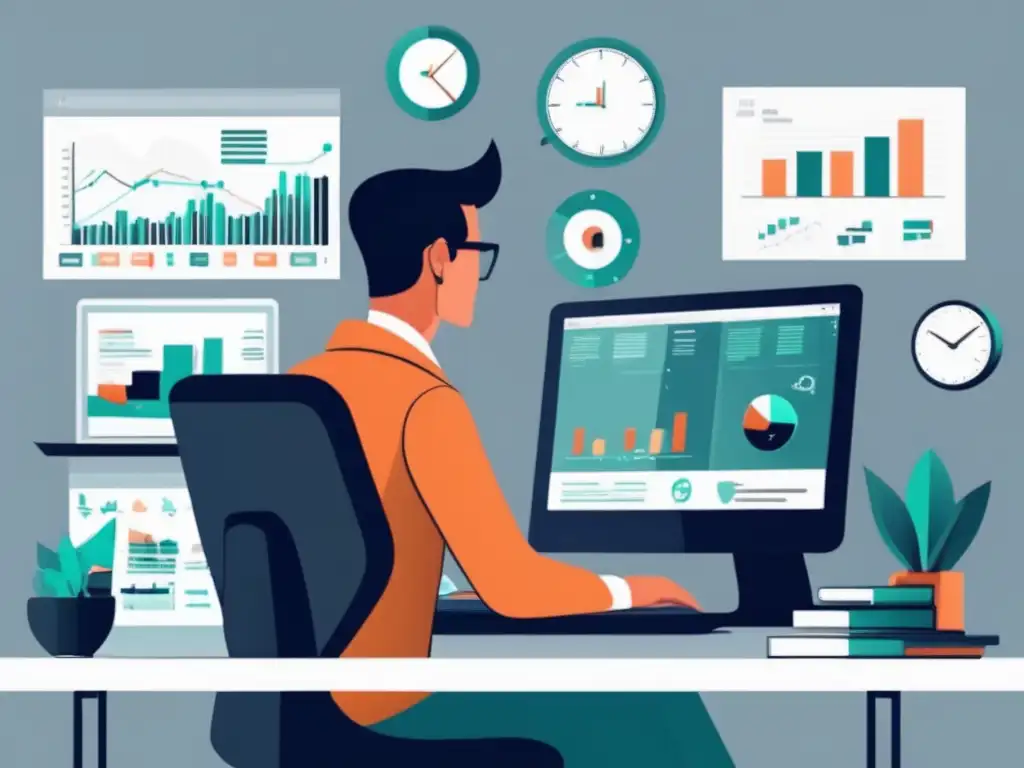 Freelancer en acción Freelancer enfocado en estrategias clave para aumentar ingresos como freelancer