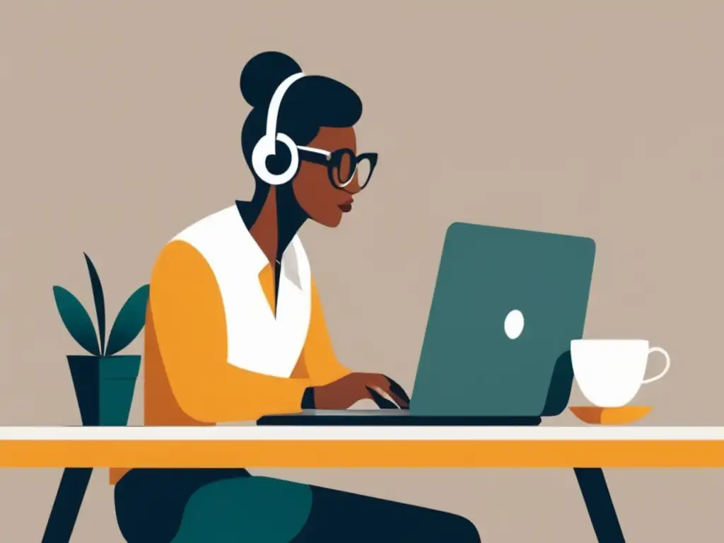 Freelancer trabajando en un escritorio moderno Freelancer trabajando en un escritorio moderno - Construir historial crediticio para freelancers