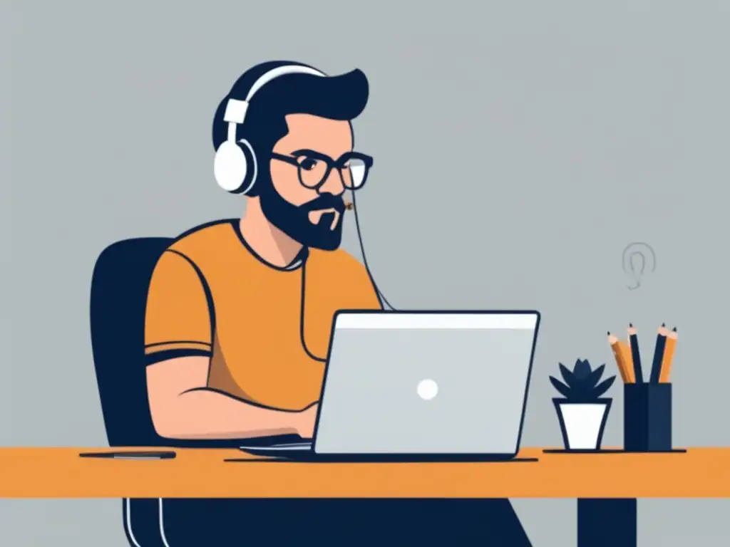 Freelancer organizado optimizando impuestos Freelancer optimizando impuestos con minimalismo