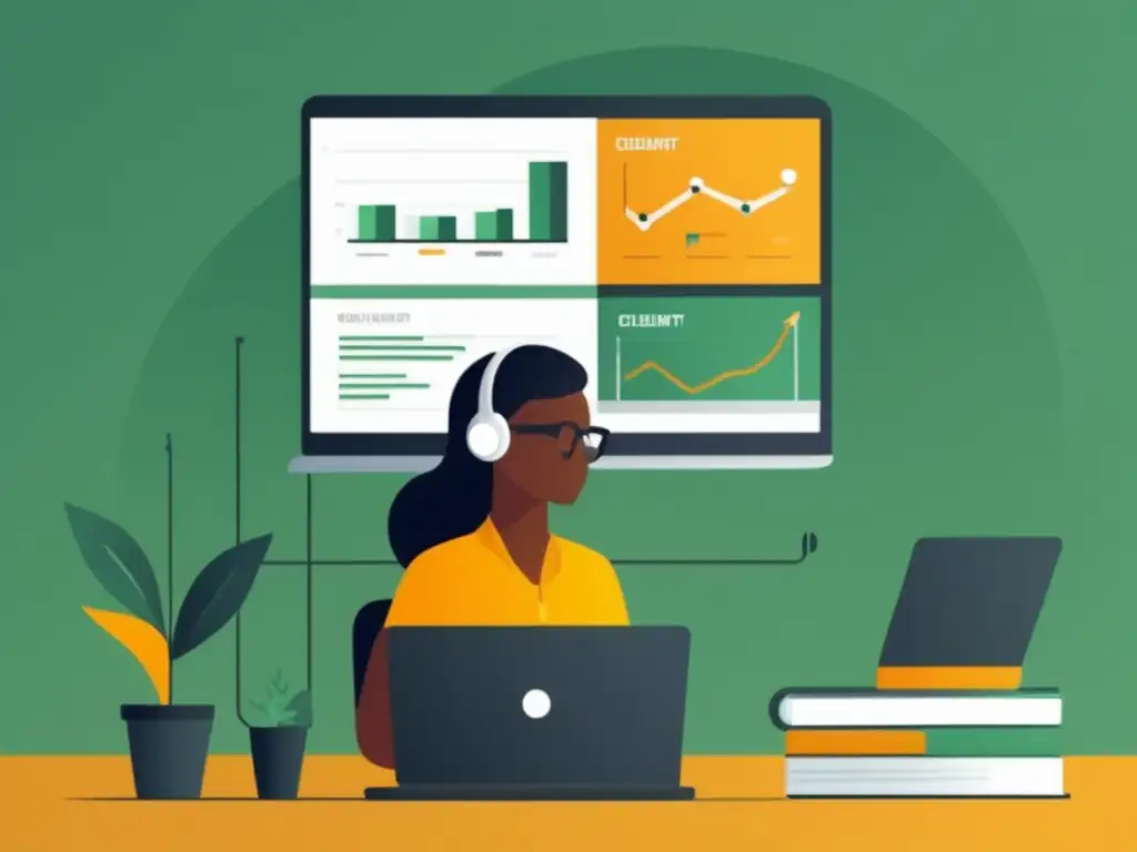 Freelancer organizado y eficiente Freelancer resolviendo clientes morosos eficientemente