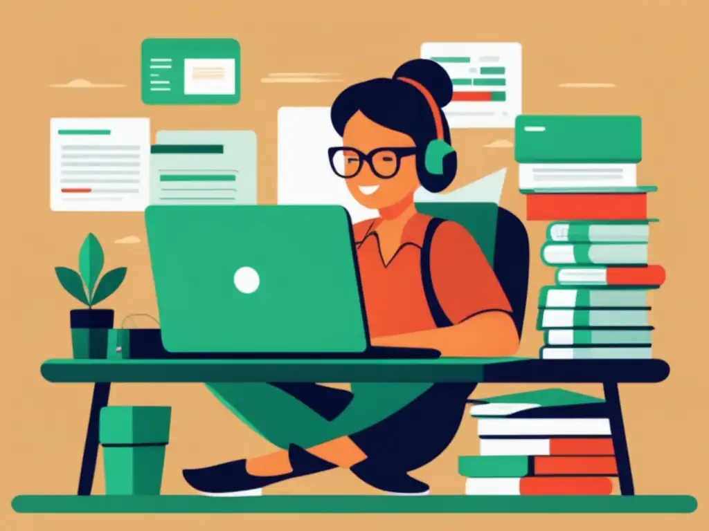 Organización financiera eficiente para freelancers Freelancer organizando y minimizando impuestos para freelancers