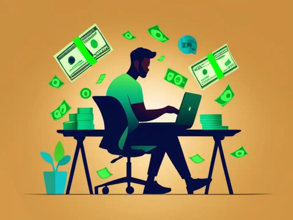 Freelancer padre equilibrando finanzas y paternidad Freelancer equilibrando gestión financiera y paternidad