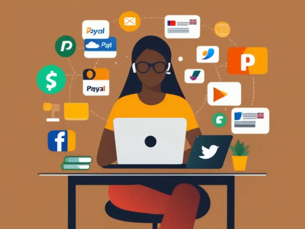 Freelancer eligiendo métodos de pago internacionales Negociar tarifas de métodos de pago internacionales para freelancers