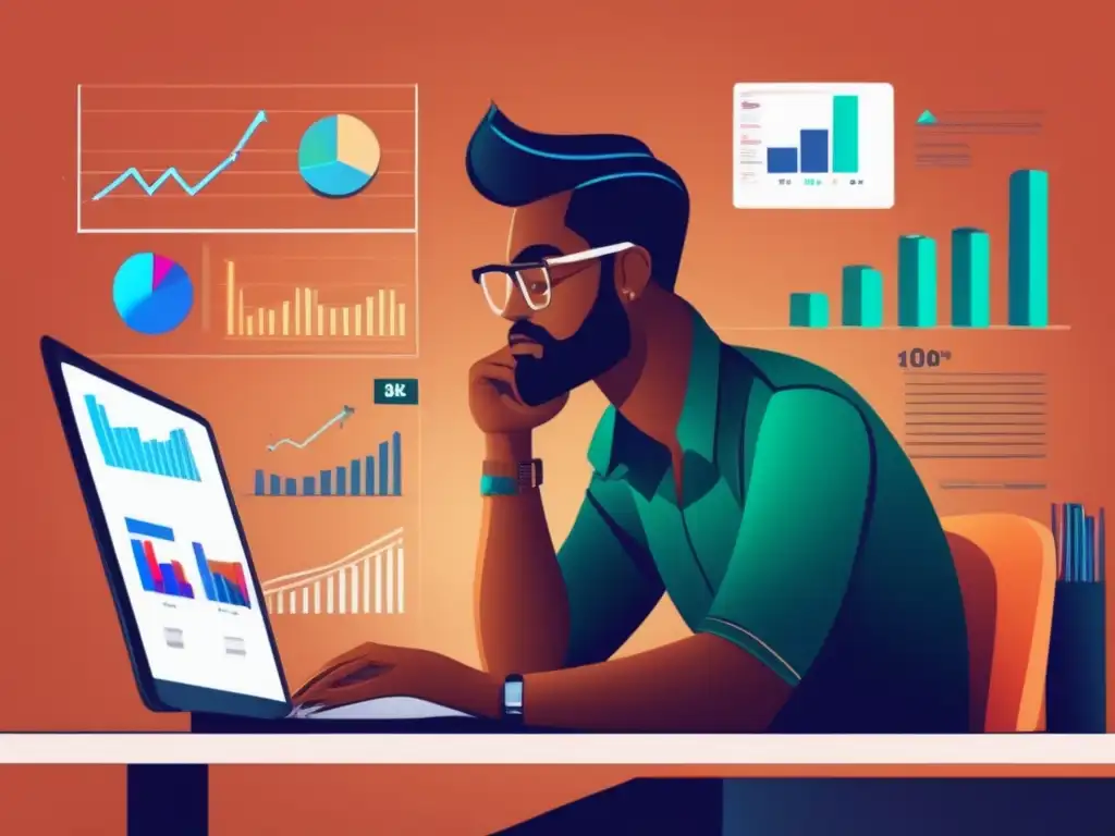 Freelancer analizando opciones financieras Freelancer evalúa ventajas y desventajas de autofinanciarse vs buscar crédito externo