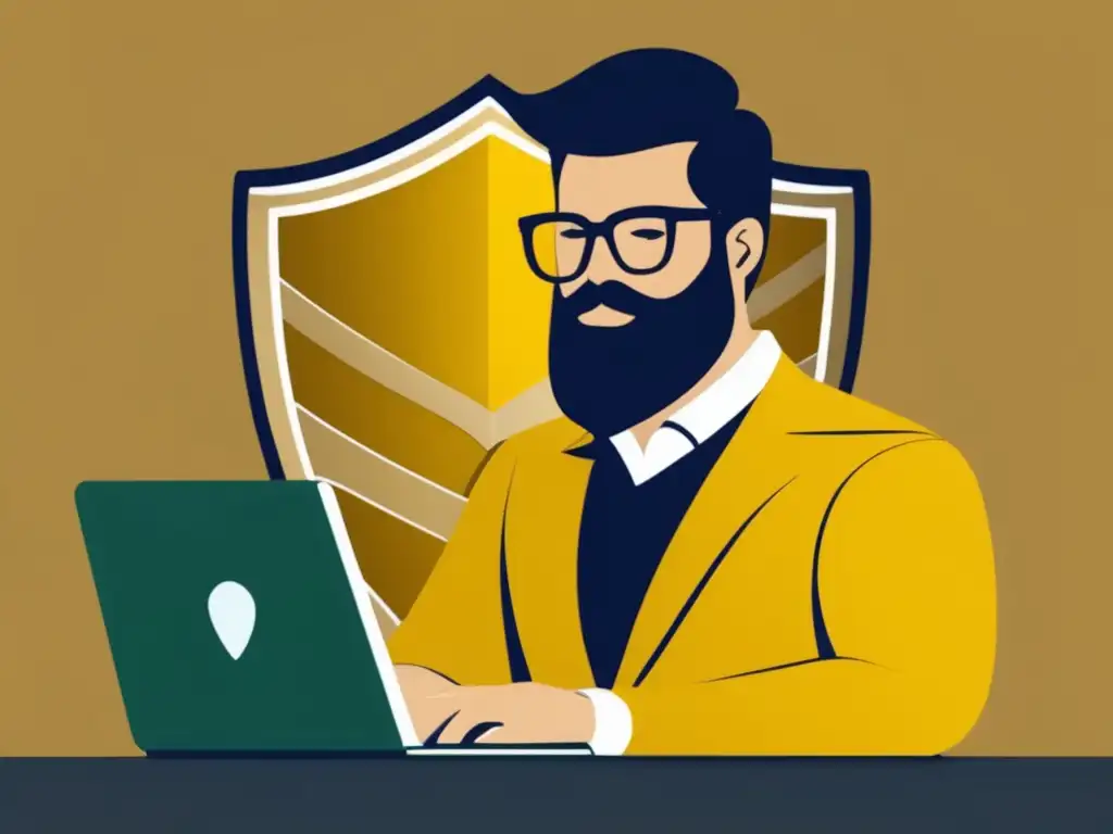 Freelancer protegido con escudo de oro Freelancer protegiendo su ingreso: estrategias financ