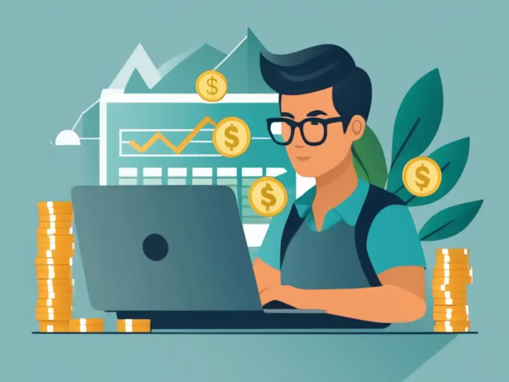 Freelancer analizando rentabilidad Freelancer evaluando tarifas adecuadas para freelancers