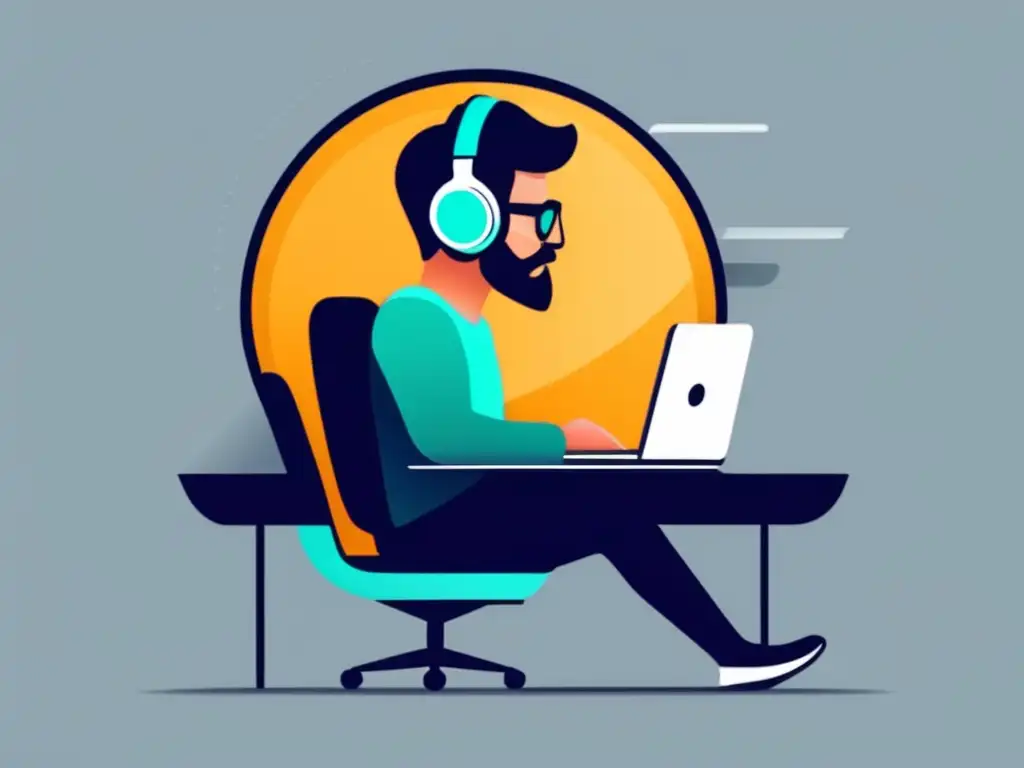Freelancer seguro y enfocado Freelancer seguro y organizado, protegiendo su estabilidad financiera mediante contratos