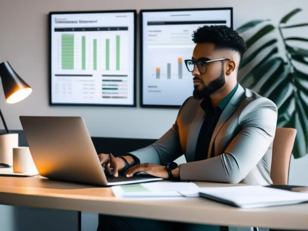 Freelancer trabajando con confianza Freelancer con colchón financiero: análisis y metas
