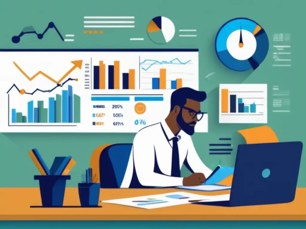 Freelancer gestionando finanzas Gestión de riesgos financieros para freelancers