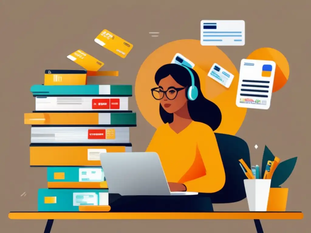 Freelancer responsable gestionando créditos Gestión responsable de crédito para freelancers