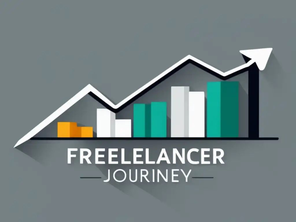 Progreso financiero del freelancer Gráfico de progreso financiero freelancer - superando desafíos con presupuesto, ingresos y fondo de emergencia