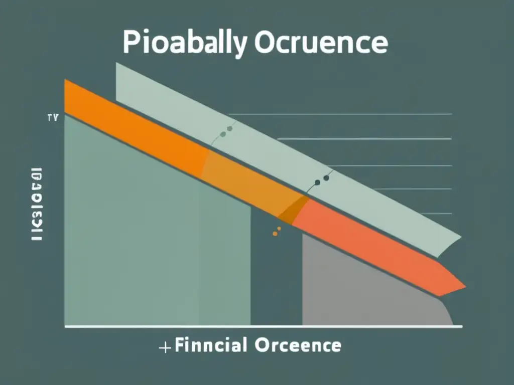 Gráfico minimalista de riesgos Gráfico minimalista de riesgos financieros para freelancers: probabilidad y impacto, diseño limpio y claro