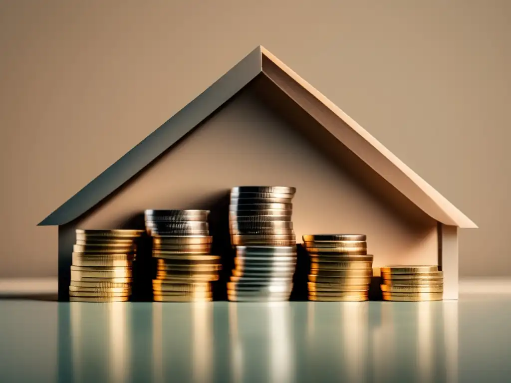 Ahorro para casa: monedas formando una pirámide Estrategias ahorro freelancers comprar casa