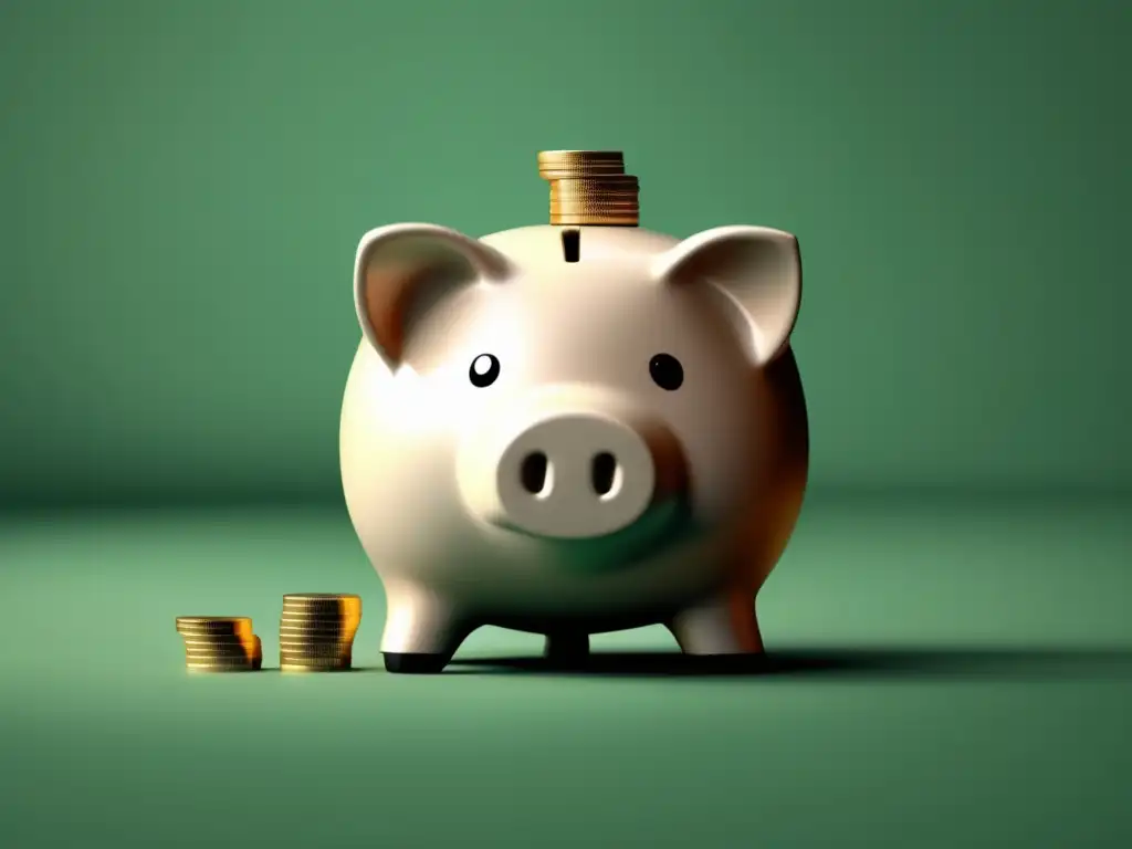Estabilidad financiera y protección Piggy bank con base de monedas: importancia de tener un colchón financiero para un negocio freelance