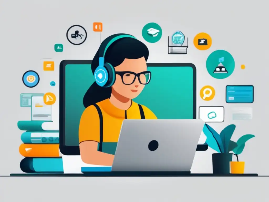 Freelancer seguro, tranquilo y flexible Ilustración minimalista de un freelancer tranquilo, seguro y flexible, con colchón financiero para freelancers