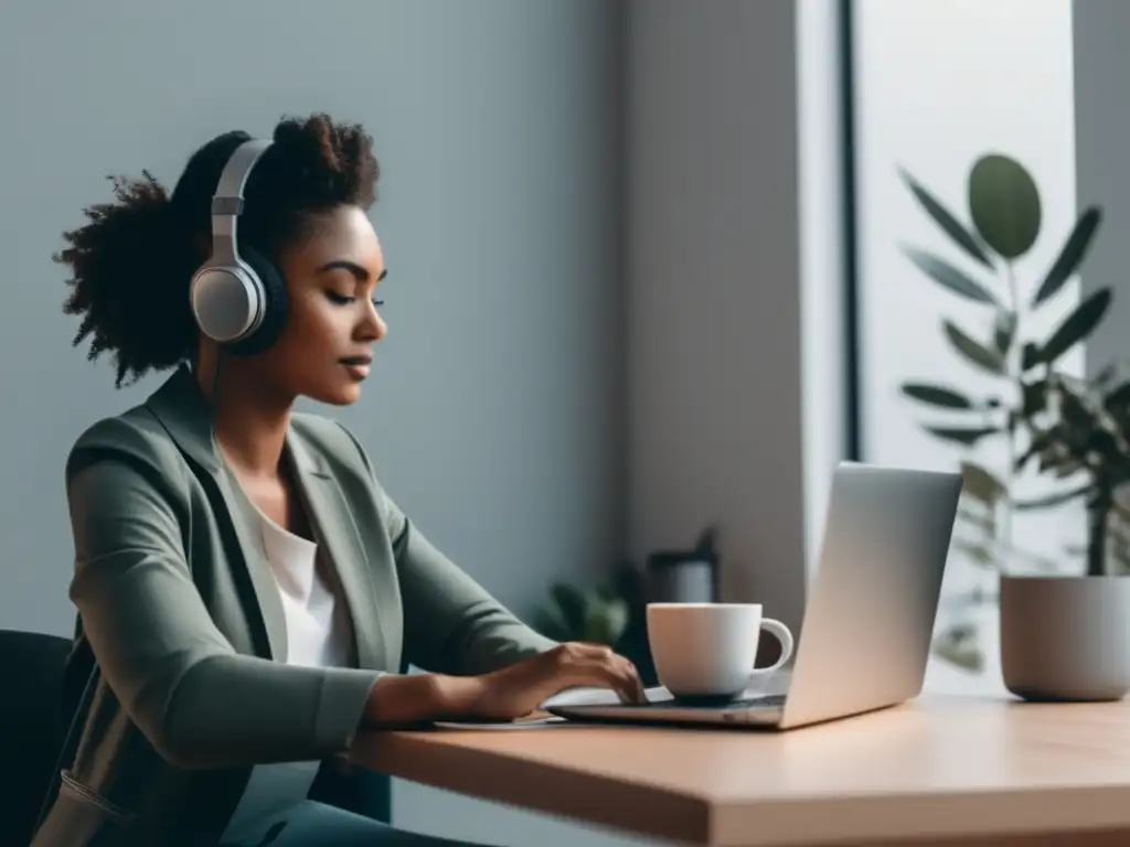 Escritorio de freelancer organizado y minimalista Freelancer productivo usando Wave como herramienta de contabilidad para freelancers