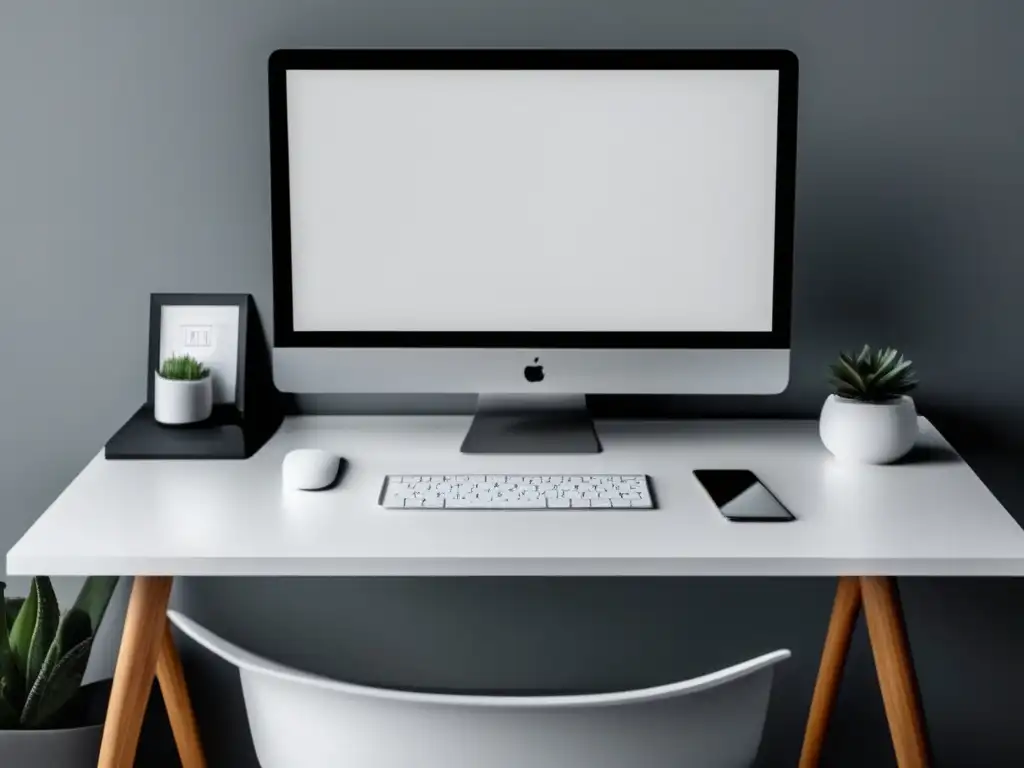 Espacio de trabajo minimalista Espacio de trabajo minimalista para blog: Inicia tu blog y gana dinero con 'planificación financiera para freelancers'