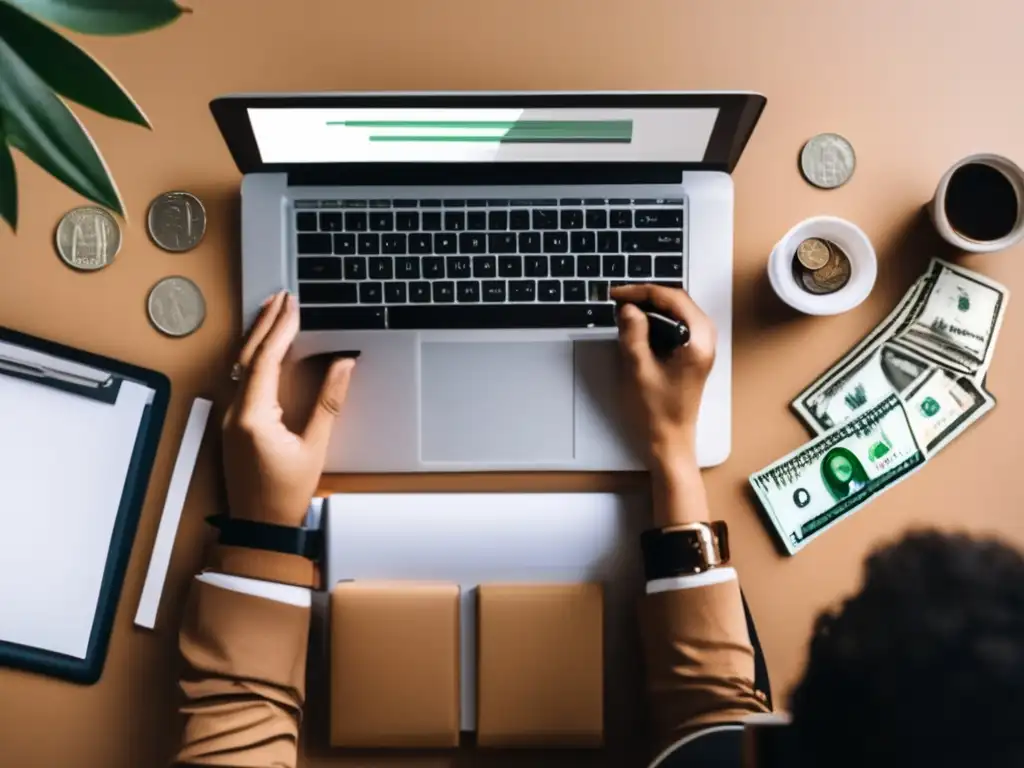 Freelancer gestionando finanzas Freelancer gestionando finanzas con profesionalismo y eficiencia