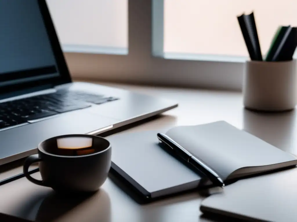 Espacio de trabajo organizado para freelancer Espacio de trabajo organizado con herramientas contables para freelancers