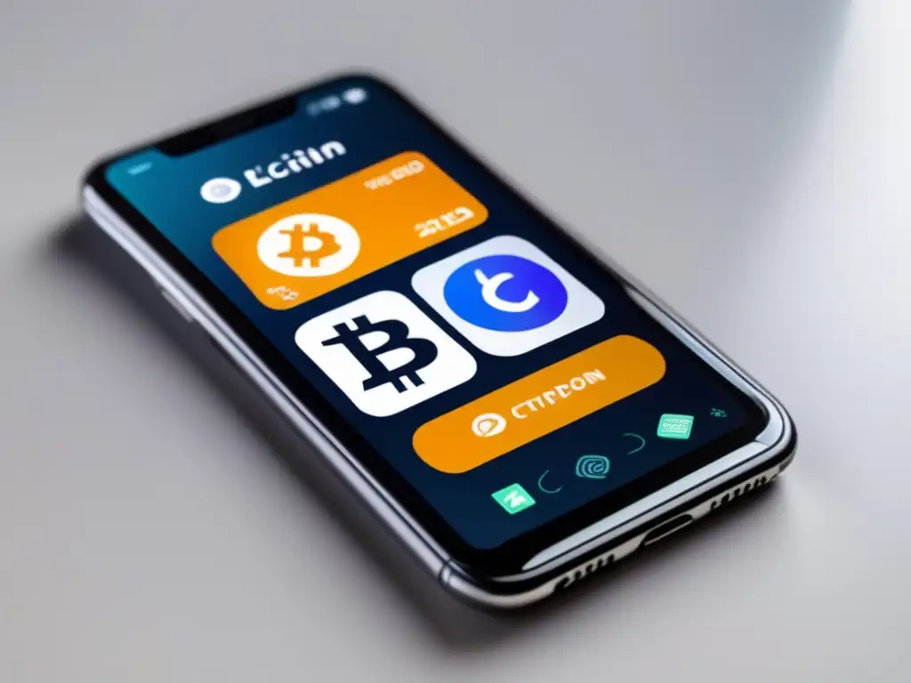 Cartera digital de criptomonedas en smartphone Billetera digital con criptomonedas para aumentar rentabilidad freelance