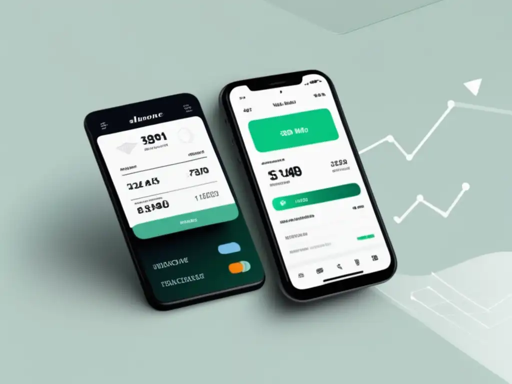 App de billetera digital elegante y minimalista Interfaz de billetera digital para gestionar finanzas de freelancers con monedas digitales
