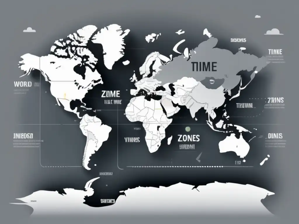 Mapa mundial de zonas horarias Gestión financiera en diferentes zonas horarias para freelancers