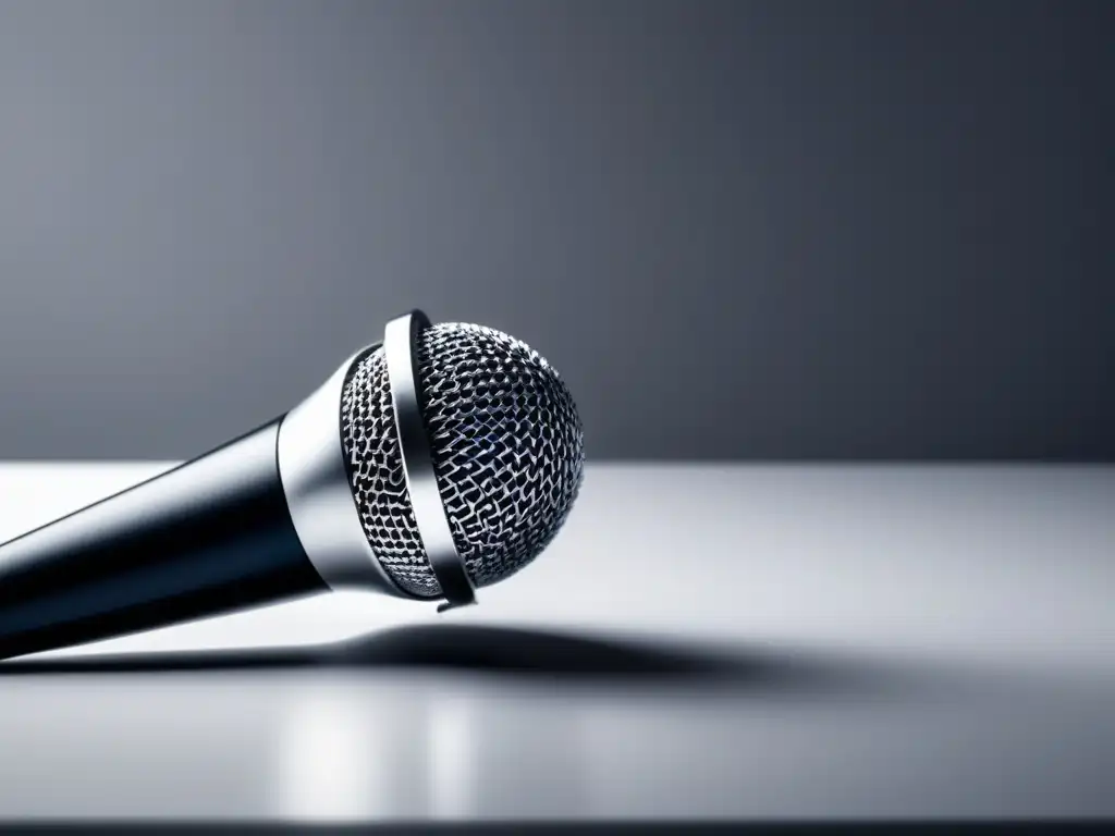 Micrófono de podcast en escritorio minimalista Micrófono de podcast en un escritorio minimalista - Planificación y gestión financiera para freelancers en podcast