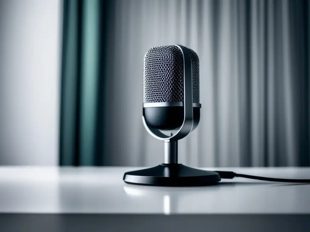 Equipo de podcasting minimalista y profesional Ingresos pasivos para freelancers: podcasting profesional con micrófono y accesorios