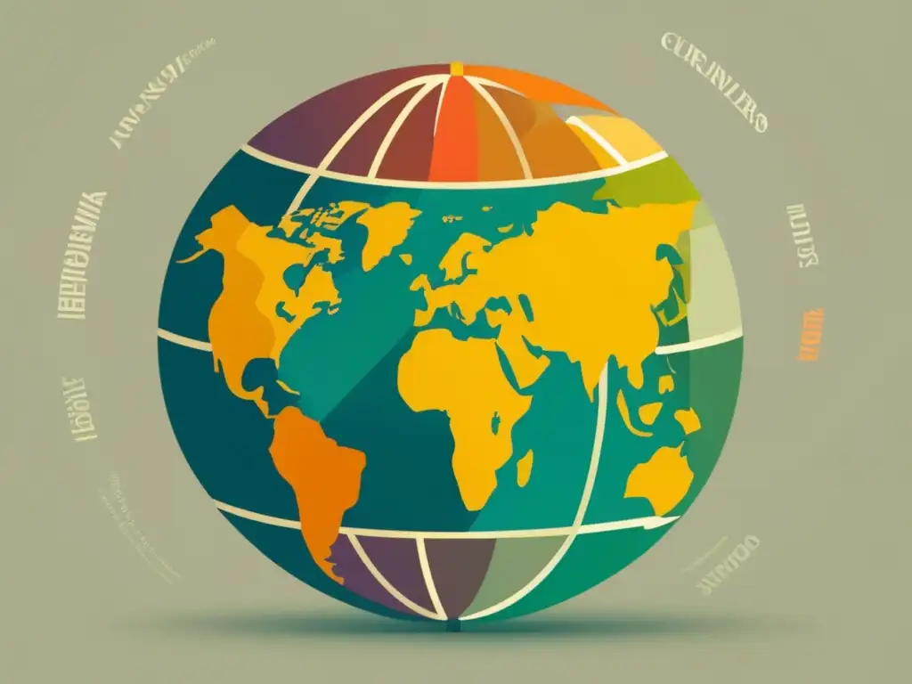 Globe of currencies rotating Globe de monedas rotando, simbolizando intercambio global de moneda