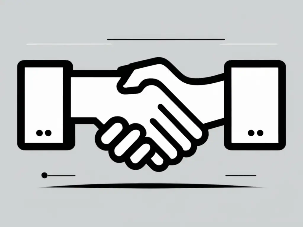 Negociación exitosa entre freelancer y cliente Imagen: Negociación exitosa entre freelancer y cliente, transmitiendo profesionalismo y colaboración