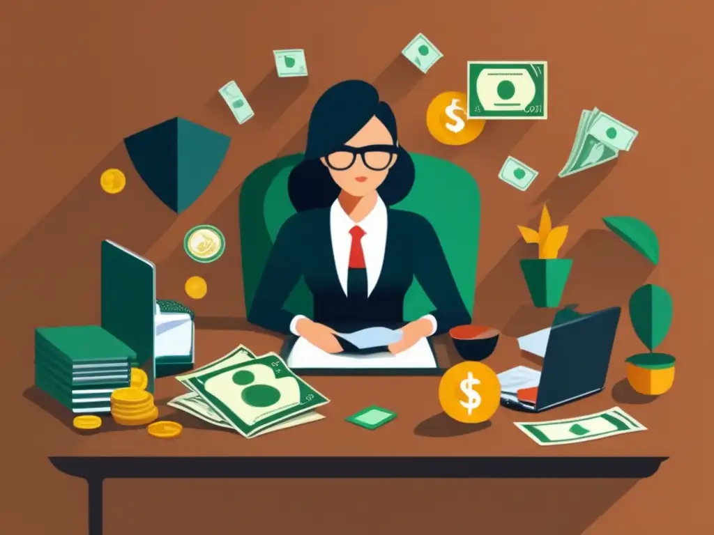 Freelancer negociando con habilidades destacadas Habilidades de negociación para freelancers en imagen minimalista
