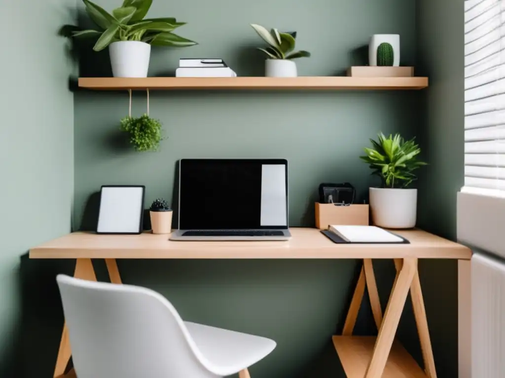 Oficina en casa minimalista Oficina minimalista con deducciones fiscales para freelancers