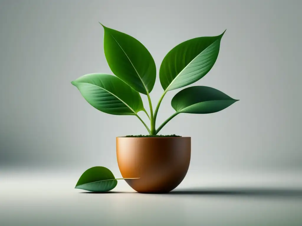 Crecimiento financiero con planta verde Planta verde en maceta simbolizando crecimiento financiero - Herramientas de inversión para freelancers