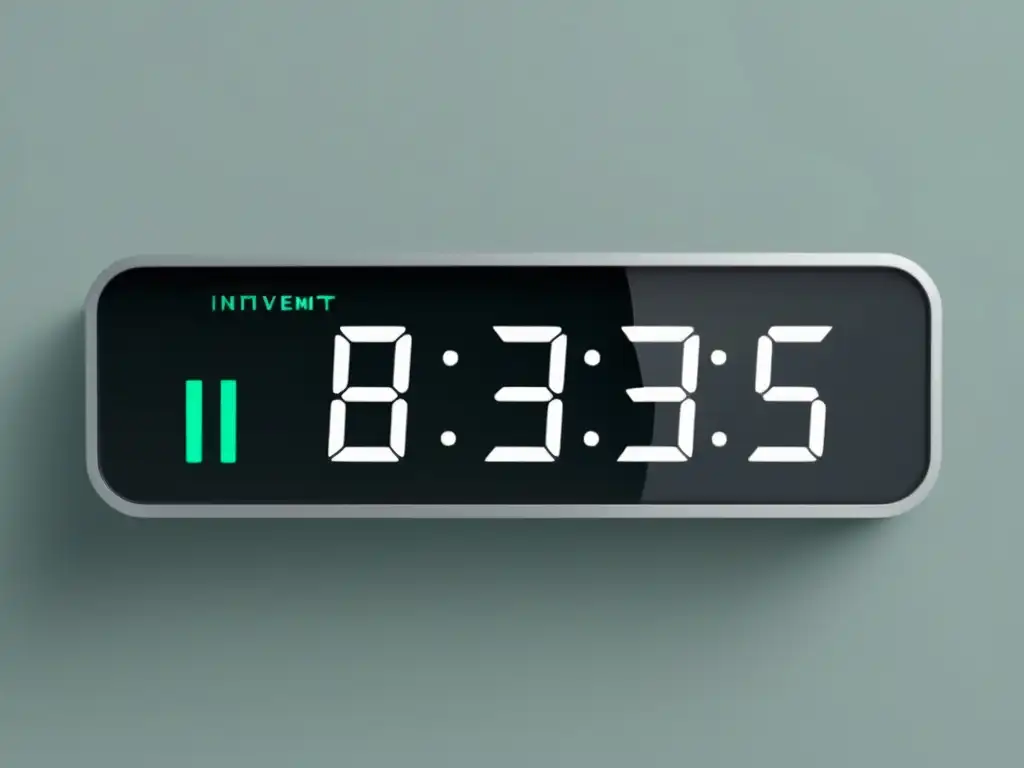 Reloj digital minimalista Reloj digital minimalista con interfaz elegante y funcional en Toggl para el seguimiento de tiempo en el trabajo freelance